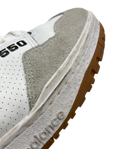 NEW BALANCE（ニューバランス）NEW BALANCE (ニューバランス) 550ローカットスニーカー ホワイト×グリーン サイズ:27.5の古着・服飾アイテム