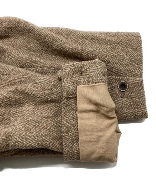 ICHI Antiquites（イチアンティークス）ICHI antiquites (イチアンティークス) ヘリンボーンウールジャケット ブラウン サイズ:下記参照の古着・服飾アイテム