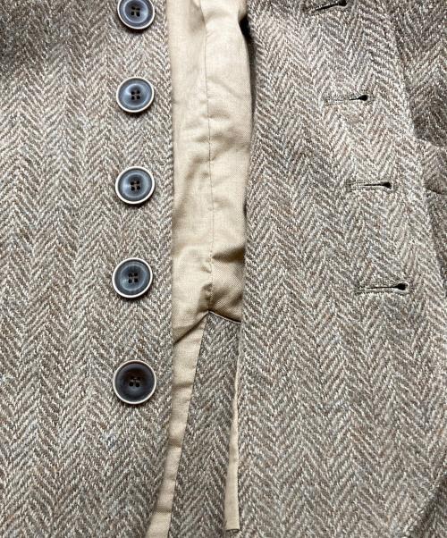 ICHI Antiquites（イチアンティークス）ICHI antiquites (イチアンティークス) ヘリンボーンウールジャケット ブラウン サイズ:下記参照の古着・服飾アイテム