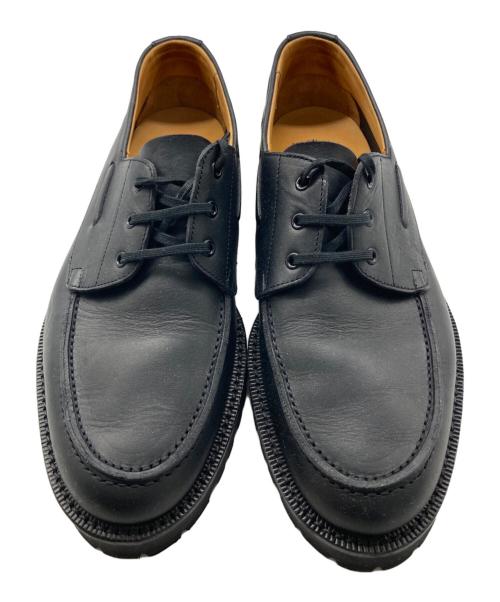 三陽山長（サンヨウヤマチョウ）三陽山長 (サンヨウヤマチョウ) 悠三/YUZO デッキシューズ ブラック サイズ:24.5の古着・服飾アイテム