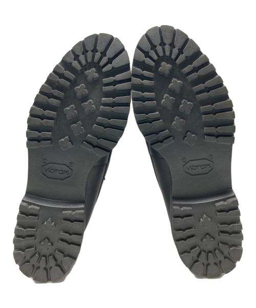 三陽山長（サンヨウヤマチョウ）三陽山長 (サンヨウヤマチョウ) 悠三/YUZO デッキシューズ ブラック サイズ:24.5の古着・服飾アイテム