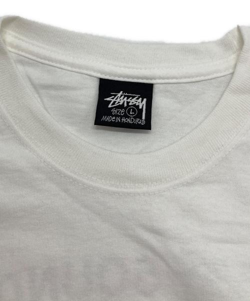stussy（ステューシー）stussy (ステューシー) Patta (パタ) Sound Connection T ホワイト×グリーン サイズ:Lの古着・服飾アイテム