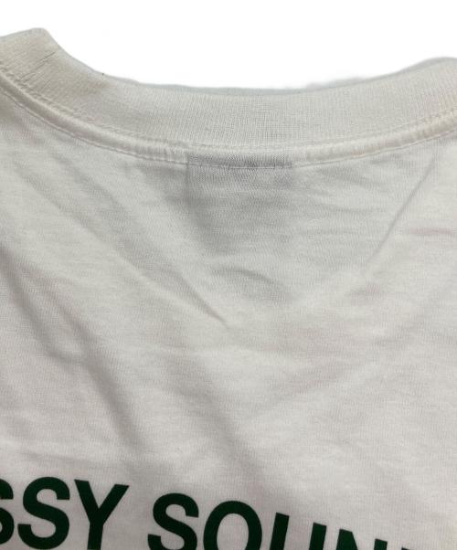 stussy（ステューシー）stussy (ステューシー) Patta (パタ) Sound Connection T ホワイト×グリーン サイズ:Lの古着・服飾アイテム