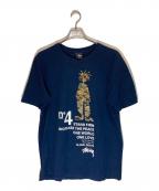 stussyステューシー）の古着「シャドーマンプリントTシャツ」｜ブラック