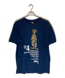 stussy（ステューシー）の古着「シャドーマンプリントTシャツ」｜ブラック