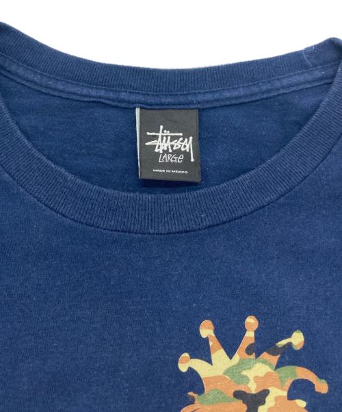 stussy（ステューシー）stussy (ステューシー) シャドーマンプリントTシャツ ブラック サイズ:Lの古着・服飾アイテム