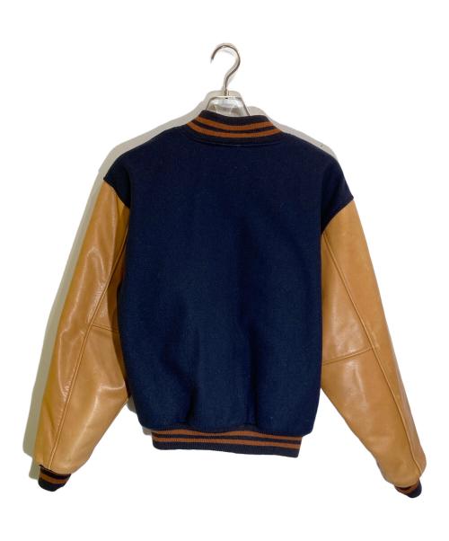 BROOKS BROTHERS（ブルックスブラザーズ）BROOKS BROTHERS (ブルックスブラザーズ) 袖レザー切替スタジャン ネイビー サイズ:Sの古着・服飾アイテム