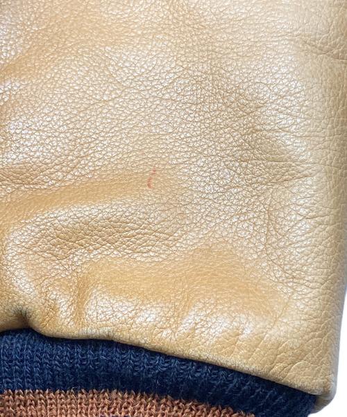 BROOKS BROTHERS（ブルックスブラザーズ）BROOKS BROTHERS (ブルックスブラザーズ) 袖レザー切替スタジャン ネイビー サイズ:Sの古着・服飾アイテム