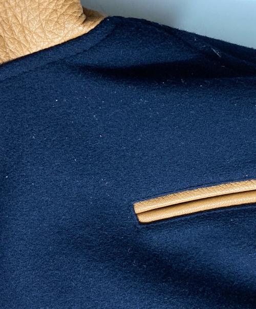 BROOKS BROTHERS（ブルックスブラザーズ）BROOKS BROTHERS (ブルックスブラザーズ) 袖レザー切替スタジャン ネイビー サイズ:Sの古着・服飾アイテム