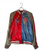 DIESELディーゼル）の古着「リバーシブルスカジャン」｜グリーン