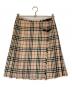 BURBERRY BLUE LABEL（バーバリーロンドンブルーレーベル）の古着「ノバチェックラップスカート」｜ベージュ
