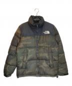 THE NORTH FACEザ ノース フェイス）の古着「Novelty Nuptse Jacket」｜カーキ×ブラック