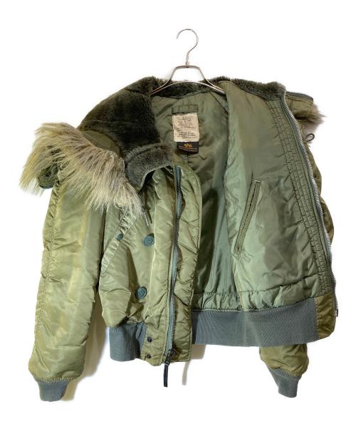 ALPHA（アルファ）ALPHA (アルファ) N-2Bジャケット グリーン サイズ:Sの古着・服飾アイテム