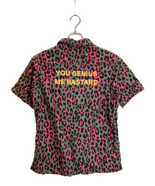 Hysteric Glamour（ヒステリックグラマー）Hysteric Glamour (ヒステリックグラマー) パンサーオープンカラーシャツ グレー×ピンク サイズ:Sの古着・服飾アイテム