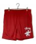 stussy（ステューシー）の古着「SURFMAN MESH SHORT」｜レッド