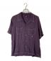 stussy（ステューシー）の古着「Contrast Pick Stitched shirt」｜パープル