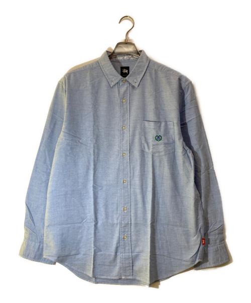 stussy（ステューシー）stussy (ステューシー) オックスフォードシャツ ブルー サイズ:XLの古着・服飾アイテム