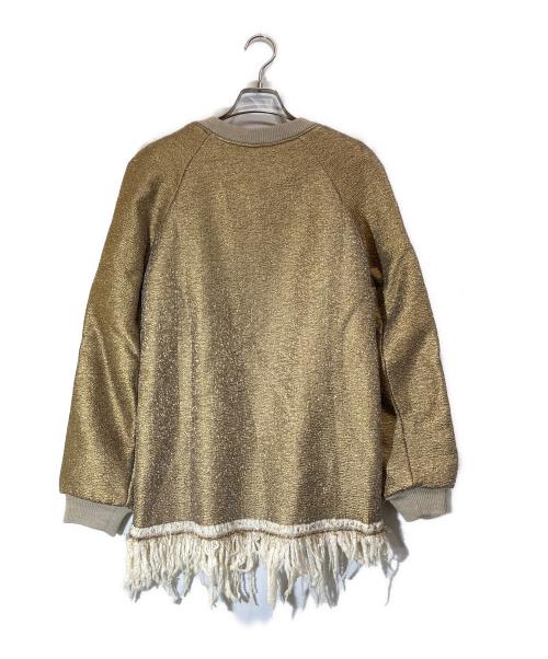 DRIES VAN NOTEN（ドリスヴァンノッテン）DRIES VAN NOTEN (ドリスヴァンノッテン) 箔加工スウェット ゴールド サイズ:下記参照の古着・服飾アイテム