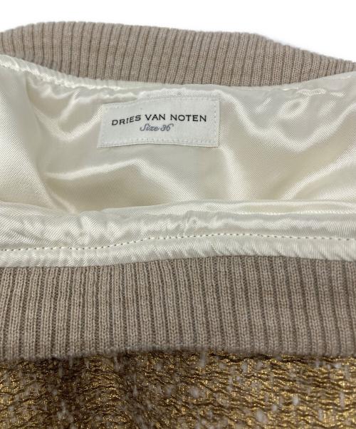 DRIES VAN NOTEN（ドリスヴァンノッテン）DRIES VAN NOTEN (ドリスヴァンノッテン) 箔加工スウェット ゴールド サイズ:下記参照の古着・服飾アイテム