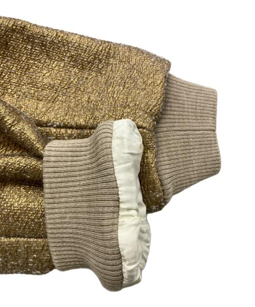 DRIES VAN NOTEN（ドリスヴァンノッテン）DRIES VAN NOTEN (ドリスヴァンノッテン) 箔加工スウェット ゴールド サイズ:下記参照の古着・服飾アイテム