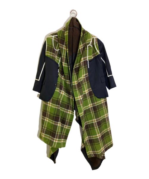 COMME des GARCONS（コムデギャルソン）COMME des GARCONS (コムデギャルソン) ドッキングコート グリーン サイズ:Sの古着・服飾アイテム