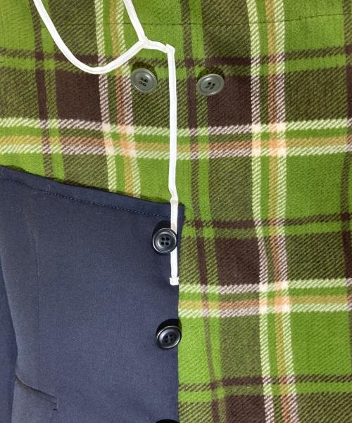 COMME des GARCONS（コムデギャルソン）COMME des GARCONS (コムデギャルソン) ドッキングコート グリーン サイズ:Sの古着・服飾アイテム