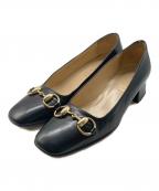 GUCCIグッチ）の古着「ホースビットパンプス」｜ブラック