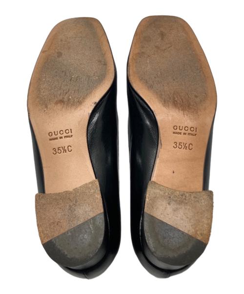 GUCCI（グッチ）GUCCI (グッチ) ホースビットパンプス ブラック サイズ:35 1/2の古着・服飾アイテム