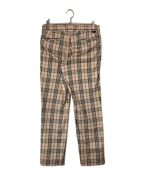 BURBERRY BLUE LABEL（バーバリーロンドンブルーレーベル）BURBERRY BLUE LABEL (バーバリーロンドンブルーレーベル) ノバチェックパンツ ベージュ サイズ:Ⅿの古着・服飾アイテム