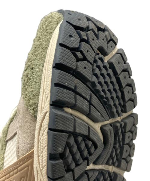 NEW BALANCE（ニューバランス）NEW BALANCE (ニューバランス) ローカットスニーカー グリーン×ベージュ サイズ:24の古着・服飾アイテム