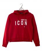 DSQUARED2ディースクエアード）の古着「BE ICON COOL SWEATSHIRT」｜レッド