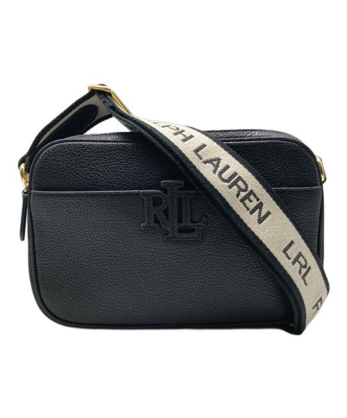 LAUREN RALPH LAUREN（ローレンラルフローレン）LAUREN RALPH LAUREN (ローレンラルフローレン) ロゴストラップ レザー クロスボディバッグ ブラック サイズ:-の古着・服飾アイテム