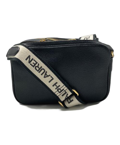 LAUREN RALPH LAUREN（ローレンラルフローレン）LAUREN RALPH LAUREN (ローレンラルフローレン) ロゴストラップ レザー クロスボディバッグ ブラック サイズ:-の古着・服飾アイテム