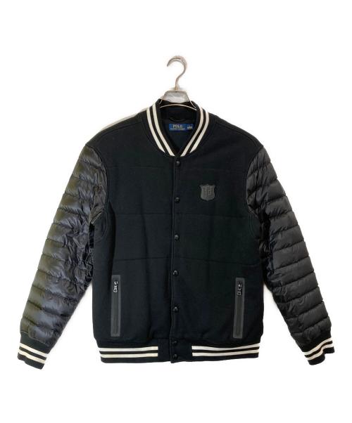 POLO RALPH LAUREN（ポロ・ラルフローレン）POLO RALPH LAUREN (ポロ・ラルフローレン) 袖切替ダウンジャケット ブラック サイズ:Lの古着・服飾アイテム