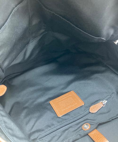 COACH（コーチ）COACH (コーチ) Charles Backpack In Patchwork Leather ベージュ×ブラウンの古着・服飾アイテム