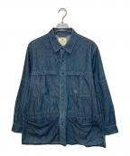 Snow peakスノーピーク）の古着「TAKIBI Light Denim Utility Shirt」｜インディゴ