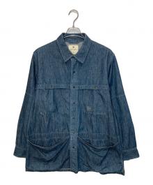 Snow peak（スノーピーク）の古着「TAKIBI Light Denim Utility Shirt」｜インディゴ