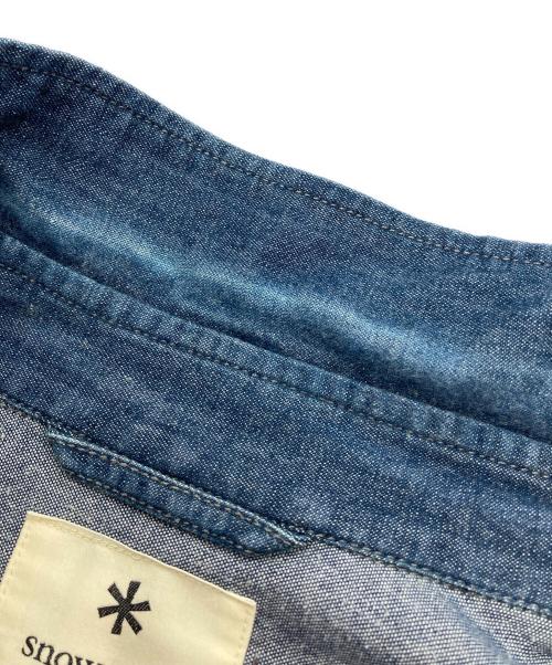 Snow peak（スノーピーク）snow peak (スノーピーク) TAKIBI Light Denim Utility Shirt インディゴ サイズ:XLの古着・服飾アイテム