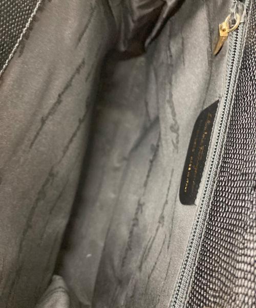Salvatore Ferragamo（サルヴァトーレ フェラガモ）Salvatore Ferragamo (サルヴァトーレ フェラガモ) ヴァラレザートートバッグ ブラック サイズ:-の古着・服飾アイテム