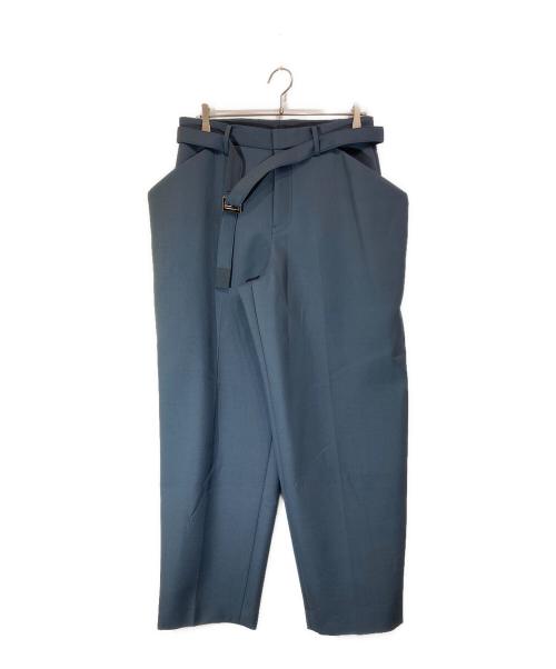 sacai（サカイ）sacai (サカイ) SuitingBondingPants ブルー サイズ:2の古着・服飾アイテム