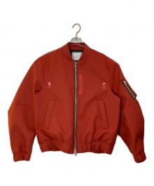 sacai（サカイ）の古着「Suiting Bonding Blouson」｜オレンジ