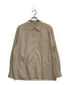 AURALEEオーラリー）の古着「WASHED FINX TWILL BOX SHIRTS」｜ベージュ