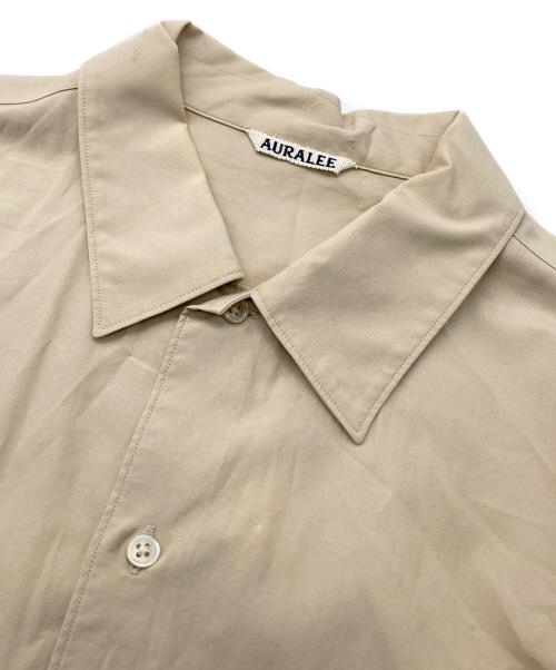 AURALEE（オーラリー）AURALEE (オーラリー) WASHED FINX TWILL BOX SHIRTS ベージュ サイズ:5の古着・服飾アイテム