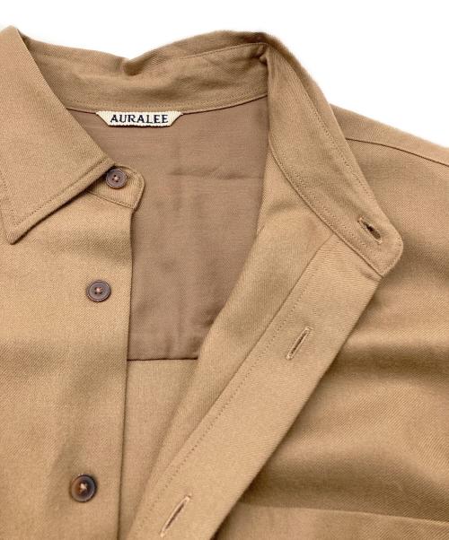 AURALEE（オーラリー）AURALEE (オーラリー) SUPER LIGHT WOOL SHIRTS ブラウン サイズ:5の古着・服飾アイテム