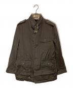 BURBERRY BLACK LABELバーバリーブラックレーベル）の古着「スタンドカラージャケット」｜ブラウン