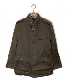 BURBERRY BLACK LABEL（バーバリーブラックレーベル）の古着「スタンドカラージャケット」｜ブラウン