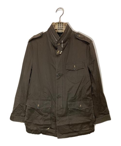 BURBERRY BLACK LABEL（バーバリーブラックレーベル）BURBERRY BLACK LABEL (バーバリーブラックレーベル) スタンドカラージャケット ブラウン サイズ:Ⅿの古着・服飾アイテム