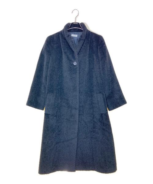 Agnona（アニオナ）Agnona (アニオナ) アルパカウールシャギーコート ブラック サイズ:42の古着・服飾アイテム