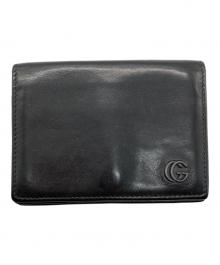GUCCI（グッチ）の古着「インターロッキングカードケース」｜ブラック
