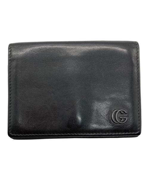 GUCCI（グッチ）GUCCI (グッチ) インターロッキングカードケース ブラックの古着・服飾アイテム